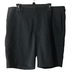 PGA TOUR BLACK FLAT FRONT GOLF SHORTS MENS SIZE 40